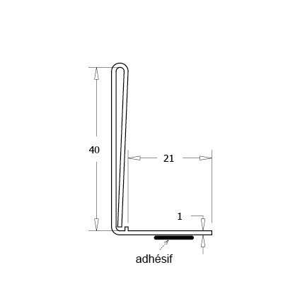 Porte étiquette modulable capacité 40 ouverture arrière